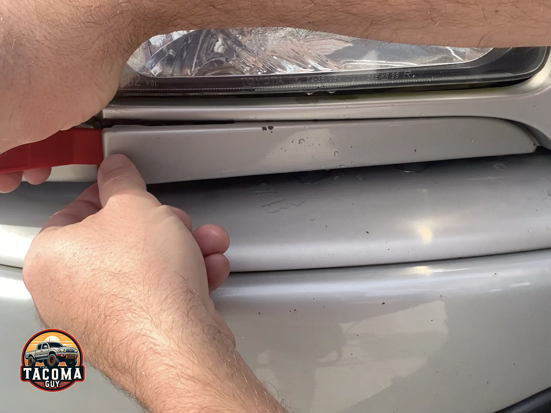 Removing the lower headlight molding trim on a gen 1 toyota tacoma