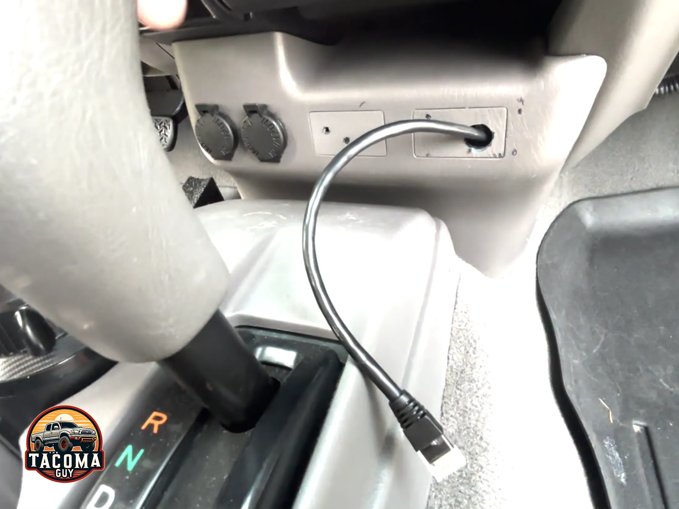 Scan Gauge II control wire coming out of the lower instrument panel